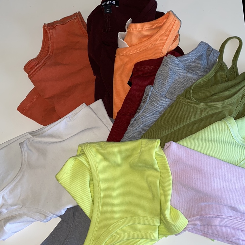 Bundle of 11 Tank Tops, Camisole, Muscle Tanks-express, aerie, target and more